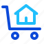 house, relocation, cart, price 