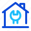 house, wrench, home, construction, building 