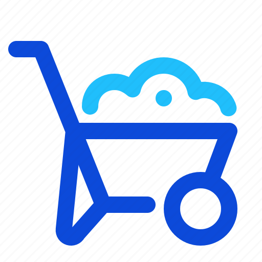 Wheel, barrow, cart, construction, garden icon - Download on Iconfinder