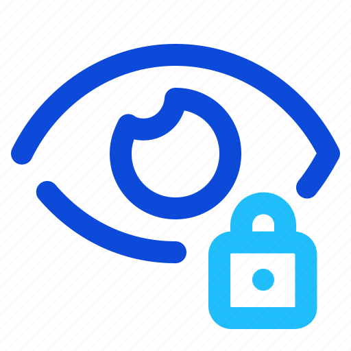 Eye, lock, security, biometric, protection icon - Download on Iconfinder
