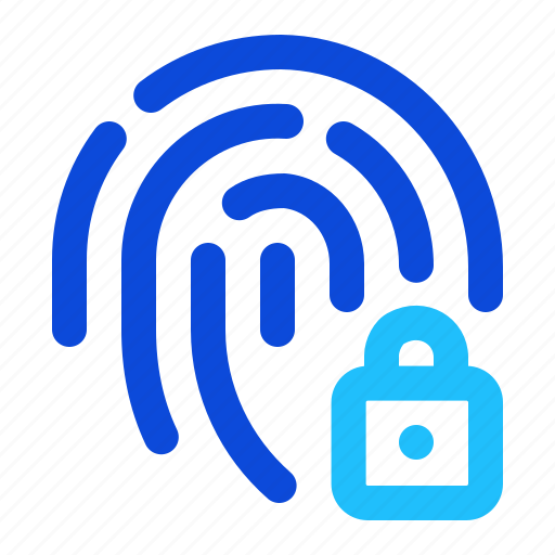 Fingerprint, lock, biometrci, security, identification icon - Download on Iconfinder