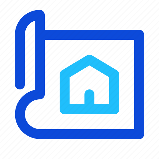 Blueprint, plan, architect, house, project icon - Download on Iconfinder
