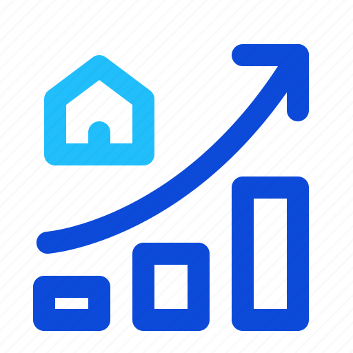 Graph, chart, market, increase, real estate icon - Download on Iconfinder