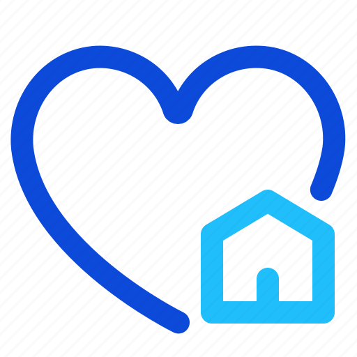 Heart, favorite, house, home icon - Download on Iconfinder