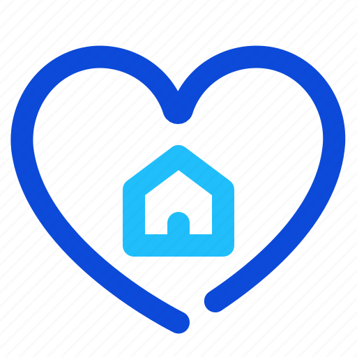 Heart, love, house, property icon - Download on Iconfinder