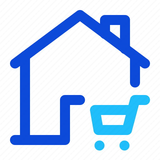 House, home, cart, shop, shopping icon - Download on Iconfinder