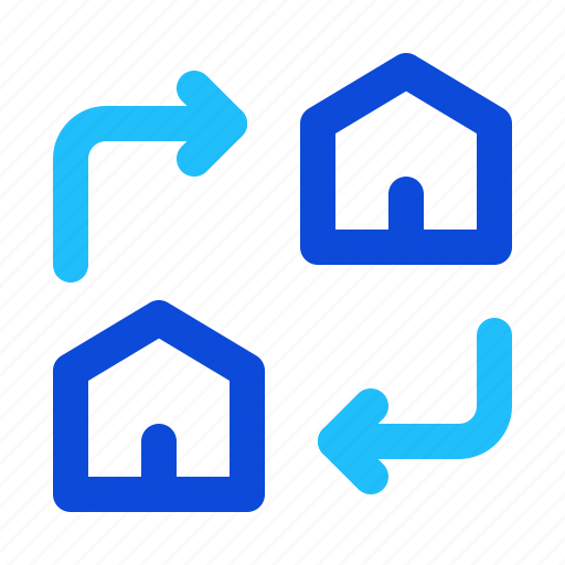 House, home, exchange, swap icon - Download on Iconfinder