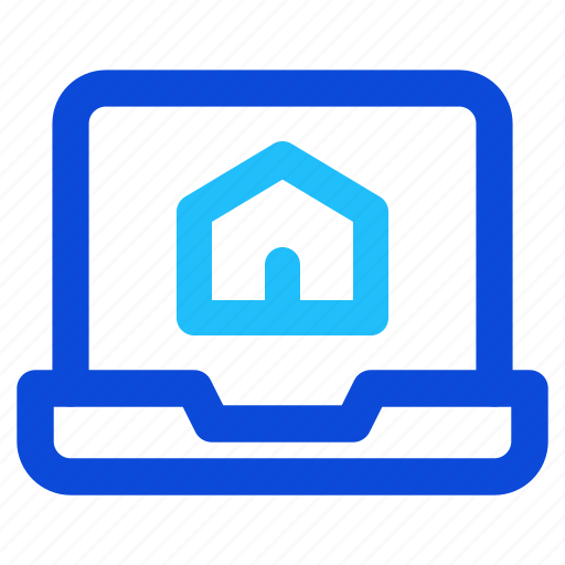 House, laptop, website, real estate icon - Download on Iconfinder