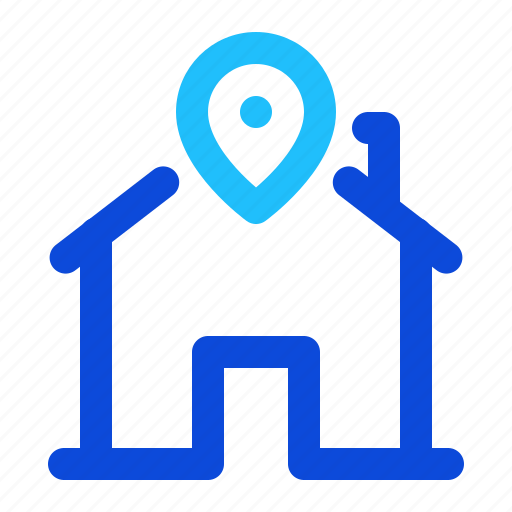 House, pin, location, district, property icon - Download on Iconfinder