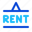rent, sign 