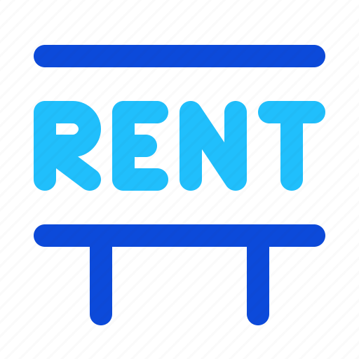 Sign, rent, house, real estate icon - Download on Iconfinder