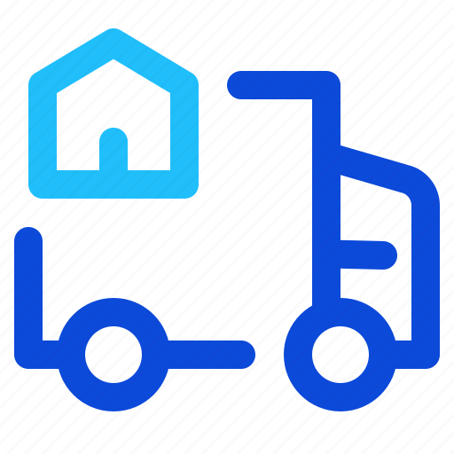 Truck, house, home, relocation icon - Download on Iconfinder