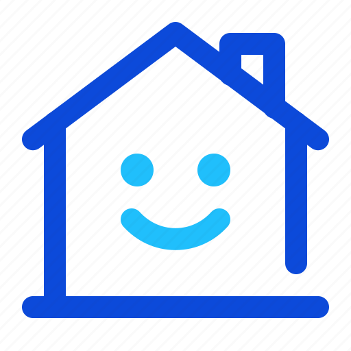 Happy, house, home, smile icon - Download on Iconfinder