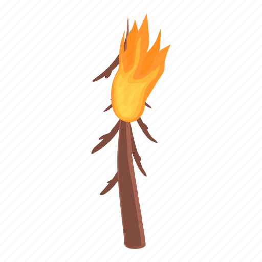 Old, fir, tree, flame icon - Download on Iconfinder
