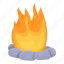 burning, bonfire, hot, campfire 