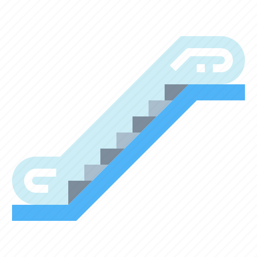 Escalator, furniture, stairs, transportation icon - Download on Iconfinder