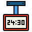 clock, digital, electronic, time 