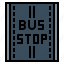bus, pavement, road, stop, transport 