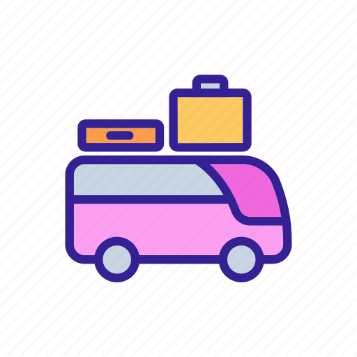 Bus, calendar, date, sightseeing, suitcases, travel, trip icon - Download on Iconfinder