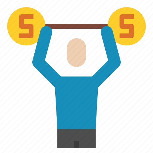 Dumbbells, fitness, coin icon - Download on Iconfinder