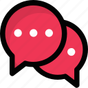 chat bubbles, chatting, conversation, message, speech bubbles 