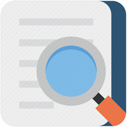Business, data, document, magnifier, text icon - Download on Iconfinder