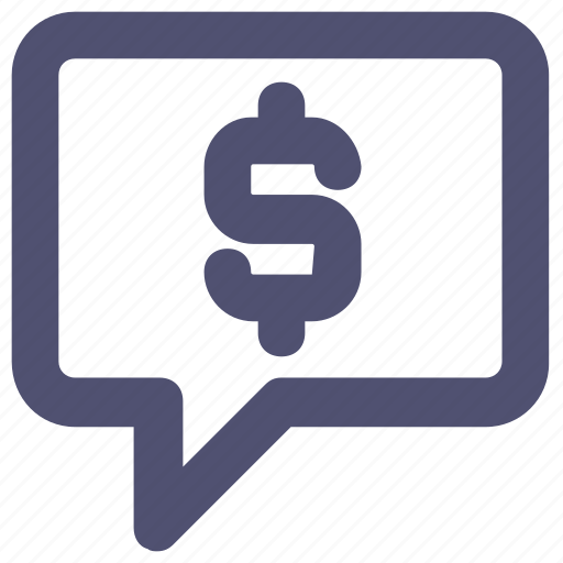 Chat, dollar, message, money, talk icon - Download on Iconfinder