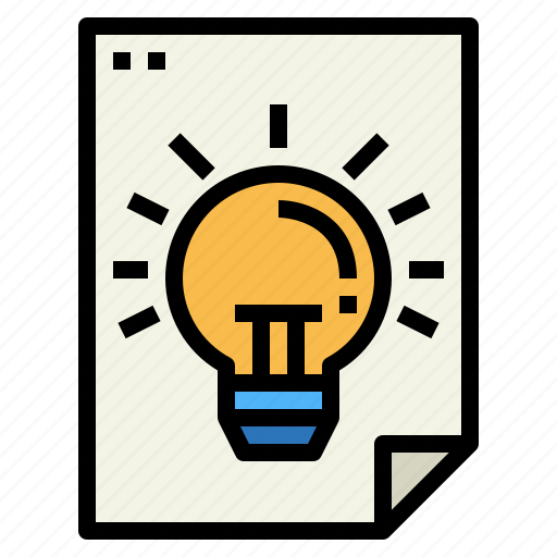Idea, lightbulb, paper, technology icon - Download on Iconfinder