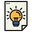 idea, lightbulb, paper, technology 