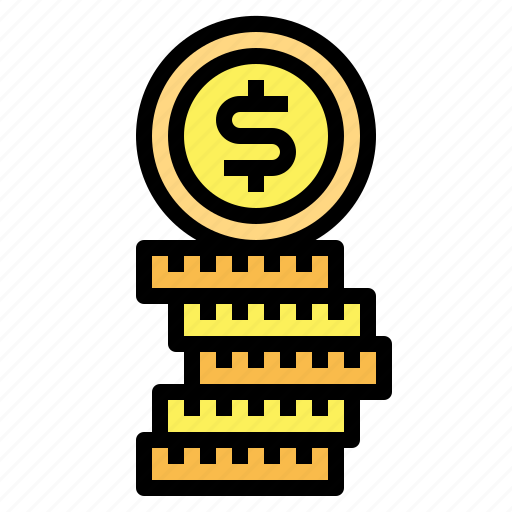 Coins, finance, money, stack icon - Download on Iconfinder
