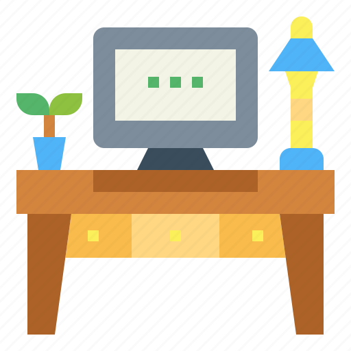 Computer, desk, furniture, workplace icon - Download on Iconfinder