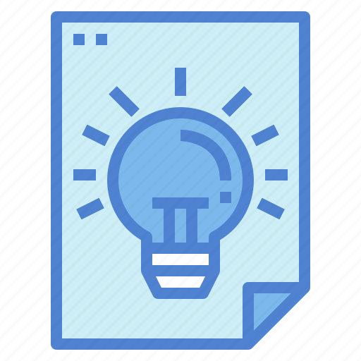 Idea, lightbulb, paper, technology icon - Download on Iconfinder