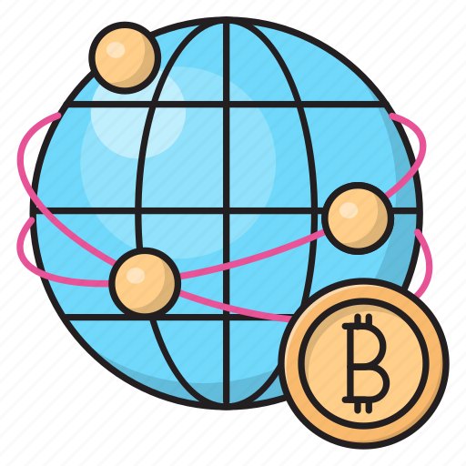 Bitcoin, crypto, currency, global, network icon - Download on Iconfinder