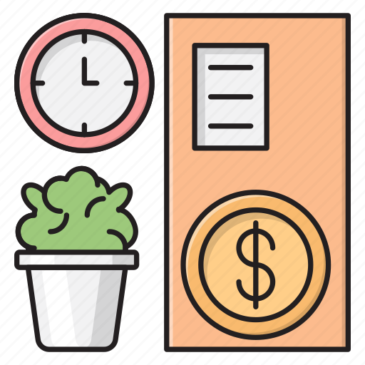 Business, dollar, plant, time, working icon - Download on Iconfinder