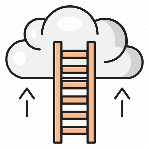 Career, cloud, stair, success, target icon - Download on Iconfinder