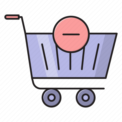 Basket, cart, remove, shopping, trolley icon - Download on Iconfinder