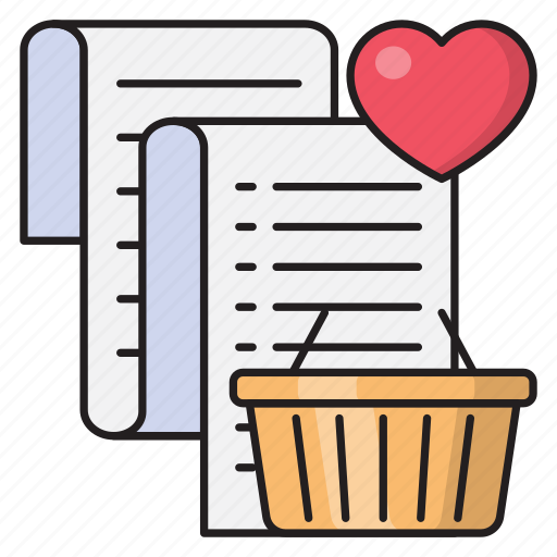 Cart, favorite, list, receipt, shopping icon - Download on Iconfinder