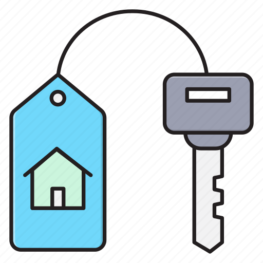 House, key, keychain, lock, protection icon - Download on Iconfinder