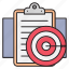 business, clipboard, document, focus, target 