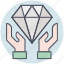 business, diamond, hand, stone 