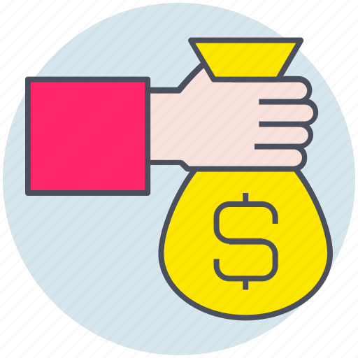 Bag, business, hand, money icon - Download on Iconfinder