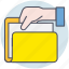 business, document, file, folder, hand 