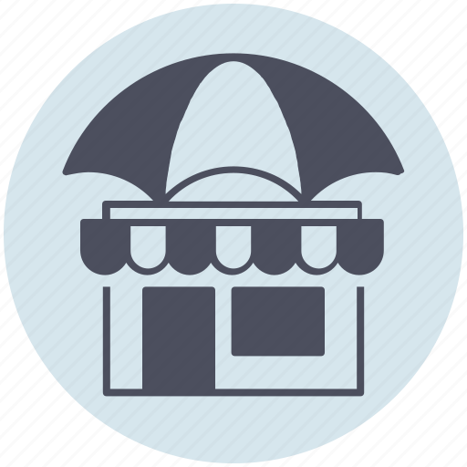 Building, business, market, shop, umbrella icon - Download on Iconfinder