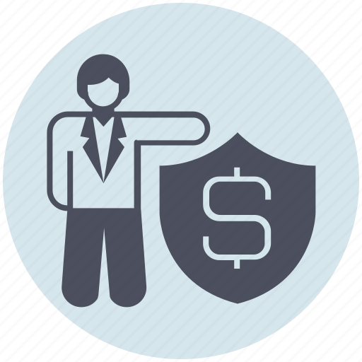 Business, businessman, money, protection, shield icon - Download on Iconfinder
