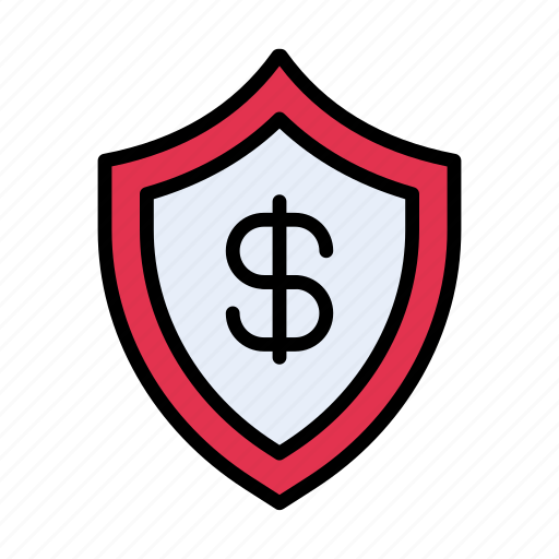 Protection, shield, security, finance, dollar icon - Download on Iconfinder