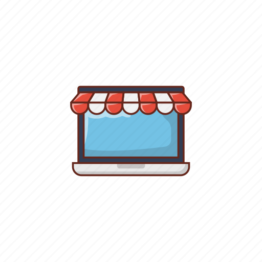 Ecommerce, online, store, laptop, computer icon - Download on Iconfinder