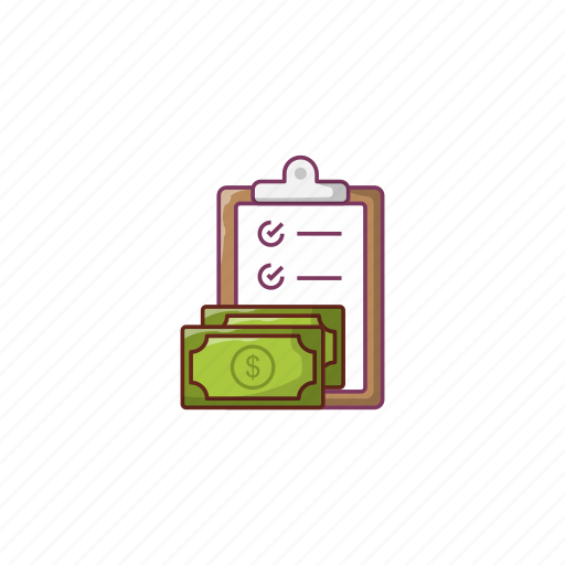 Report, checklist, dollar, clipboard, finance icon - Download on Iconfinder