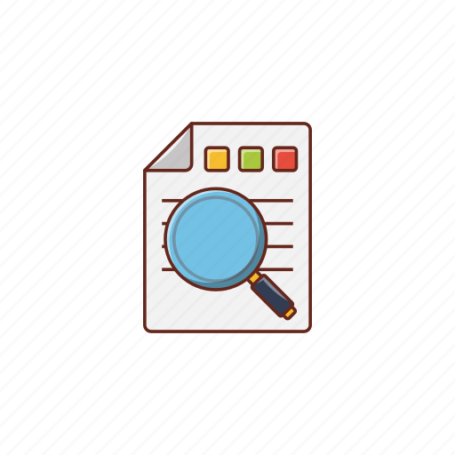 Search, report, finance, business, magnifier icon - Download on Iconfinder
