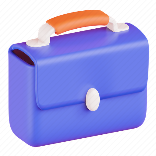 Briefcase, job, career, suitcase, employee 3D illustration - Download on Iconfinder