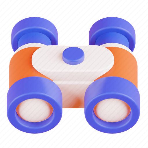 Vision, goal, binocular, view, discovery, search 3d-illustration - Download on Iconfinder